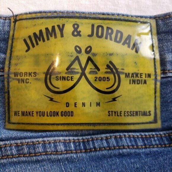 Jimmy & Jordan Men's Jean Size 34 x 30 Faded Distressed Skinny Ankle Fit - Picture 8 of 14